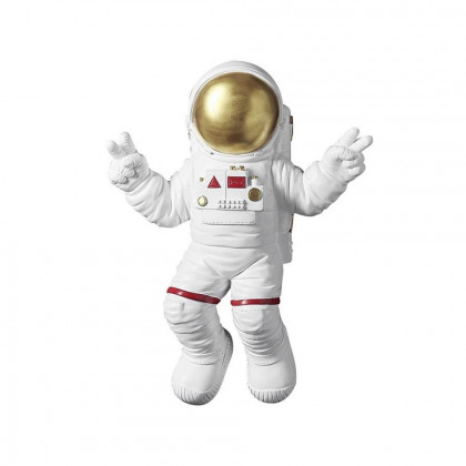 HMR - 9-Pieces Art Deco Astronaut Planet Wall Decor Hanging Resin Person Sculpture Statue Set