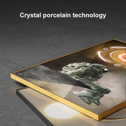 HMR - 39" Creative Sci-fi LED Wall Clock Lighting Wall Art Decoration
