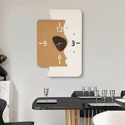 HMR - 29.5" Abstract Geometric 3D Silent Wall Clock Modern Decor Art Living Room Bedroom