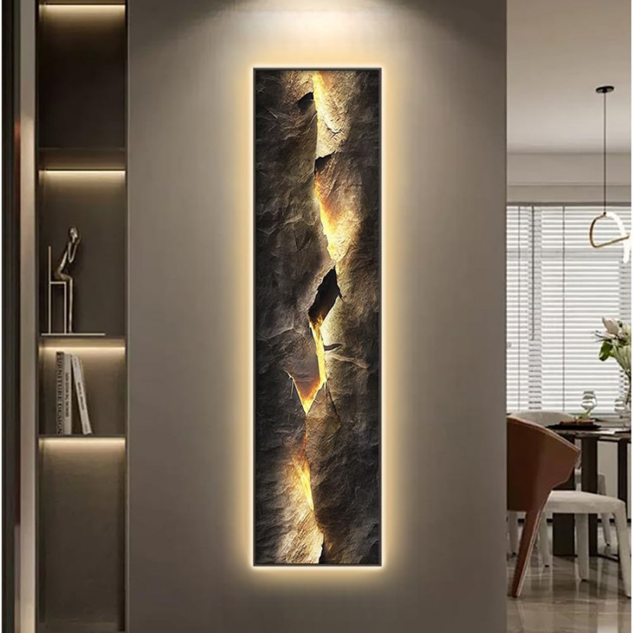 HMR - Modern Abstract LED Wall Art with Backlit Light Home Decor