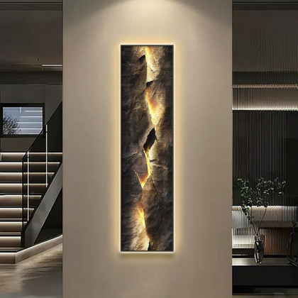 HMR - Modern Abstract LED Wall Art with Backlit Light Home Decor