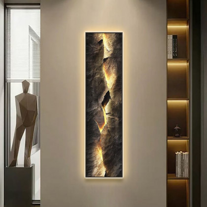 HMR - Modern Abstract LED Wall Art with Backlit Light Home Decor