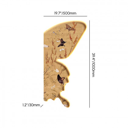 HMR - 39.4" Butterfly LED Wall Art Floral