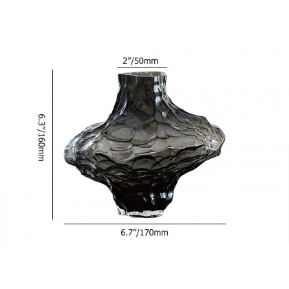HMR - 5pcs Artificial Cherry Blossom Branches Set with Abstract Vase Desktop Artificial Plant