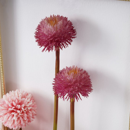 HMR - Pink Fake Flower Arrangements Wall Hanging Decoration Artificial Silk Flower