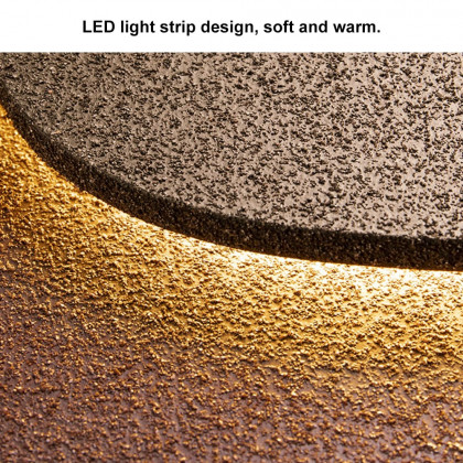 HMR - 39.4" LED Wall Art Lighting Modern Abstract Geometric Landscape Wave Decor Living Room