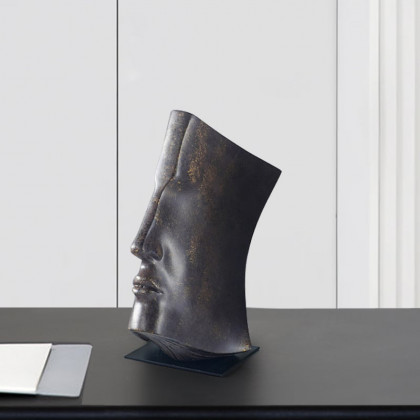 HMR - PostModern Abstract Resin Person Sculpture Home Decorative Figurine Desk Decor Black