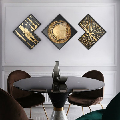 HMR - 3-Piece Modern Look Interior Decor Abstract Wall Art Set