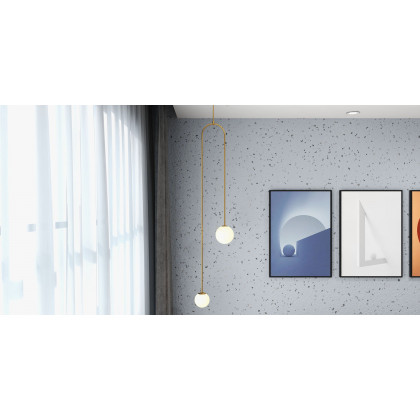 HMR - 28" 3-Pieces Modern Wall Decor Living Room Abstract Art Canvas Print with Metal Frame