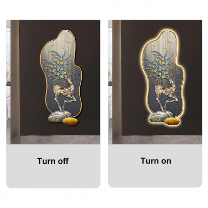 HMR - Modern Deer LED Lighting Wall Decoration Painting Living Room Decoration