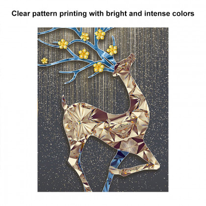 HMR - Modern Deer LED Lighting Wall Decoration Painting Living Room Decoration