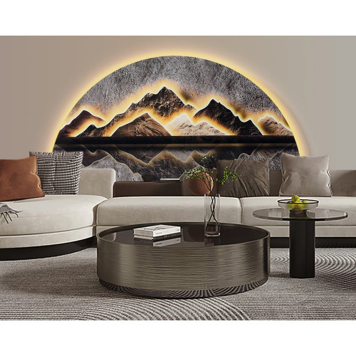 HMR - Modern Abstract LED Lighting Wall Decorative Painting Living Room Decorative