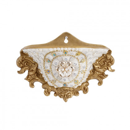 HMR - Shinely 11.2" European Retro Resin Wall Mount Flower Vase Decor Art Living Dining Room