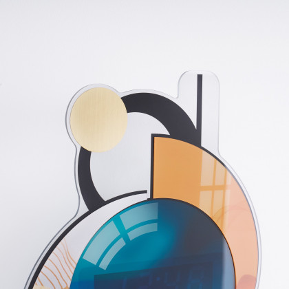 HMR - 26.4"LED Silent Wall Clock Multi-function Display Voice-Activated Wall Clock