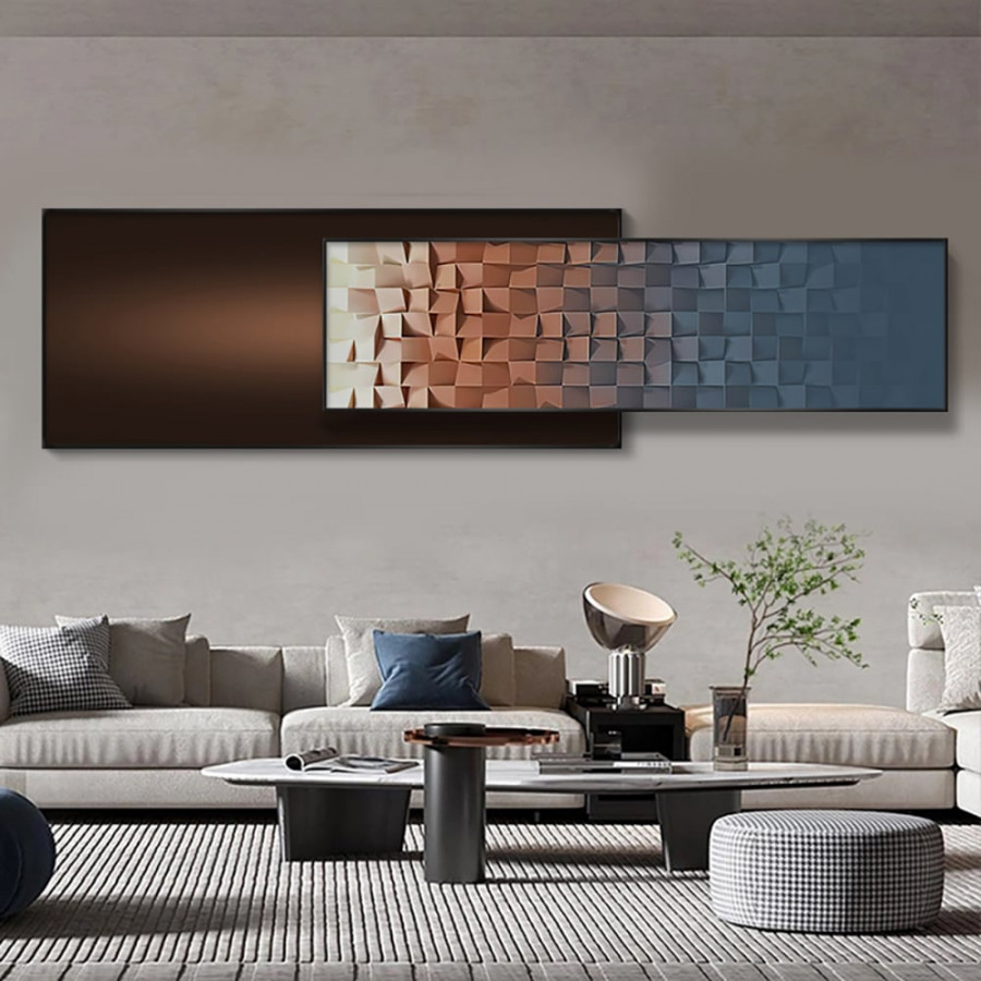HMR - 59"× 15.7" Modern Adjustable Length Gradient Wall Decor