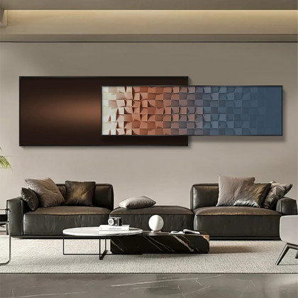HMR - 59"× 15.7" Modern Adjustable Length Gradient Wall Decor