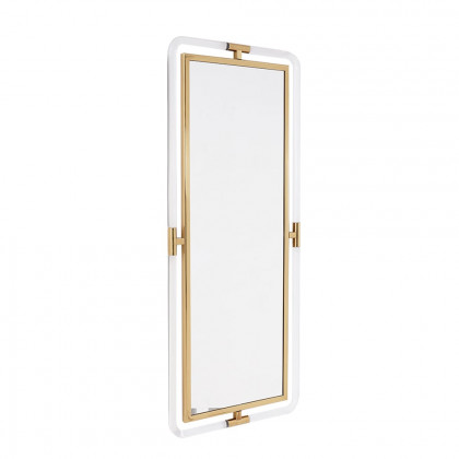 HMR - 47.2"Modern Gold Full Length Large Long Wall Mirror Decor Acrylic & Metal Frame