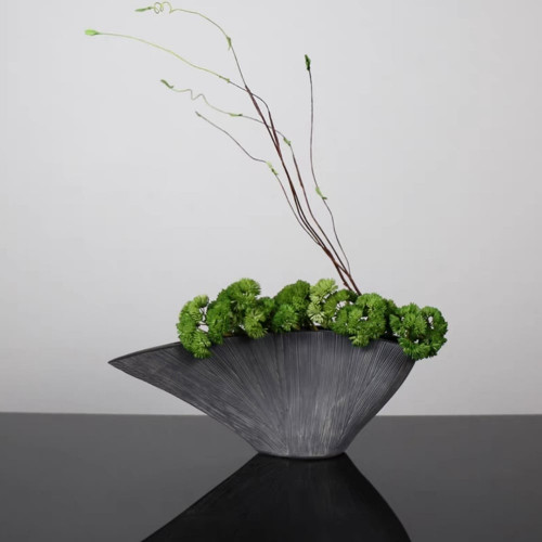 HMR - Artificial Plants for Home Decor with Resin Flowerpot