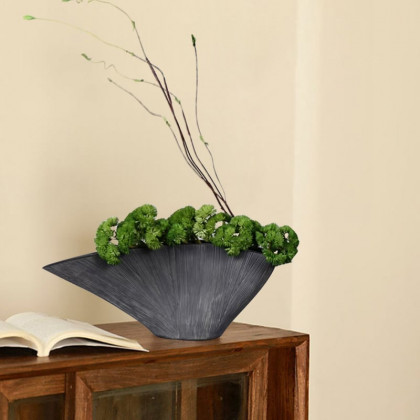 HMR - Artificial Plants for Home Decor with Resin Flowerpot