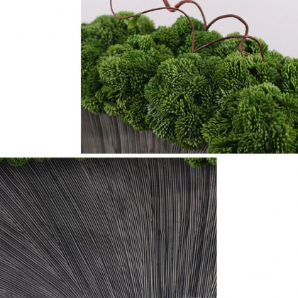 HMR - Artificial Plants for Home Decor with Resin Flowerpot