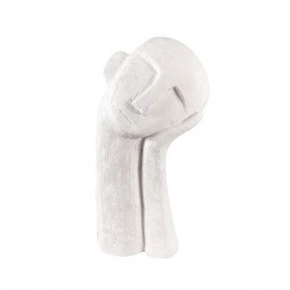 HMR - Modern Abstract White Resin Person Ornament Sculpture Home People Figurine Decor Art