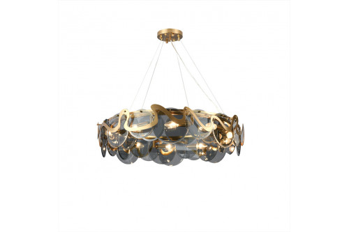 Homary™ Modern Glass Chandelier with Adjustable Cables - 10-Light