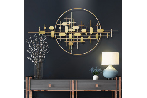 Homary™ 3D Big Wall Decorative Metal Home Hanging Art - Gold