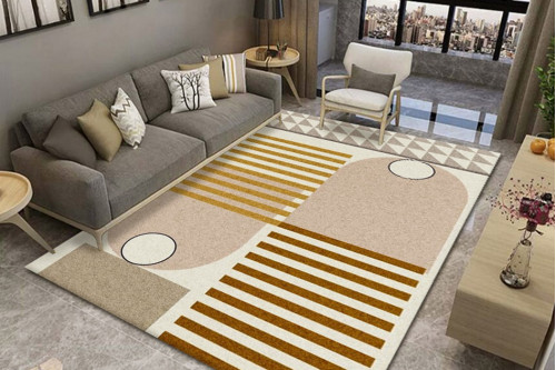 Homary™ Artistic Geometric Faux Cashmere Indoor Area Rug - 3" x 5"