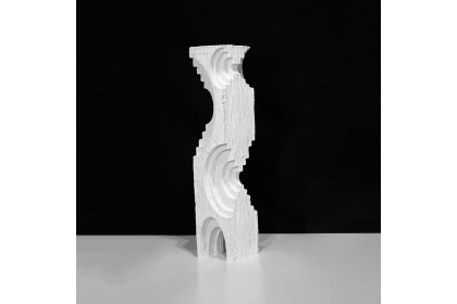 Homary™ Abstract Resin Sculpture Art Home Decorative Figurine - White, 20.1"H