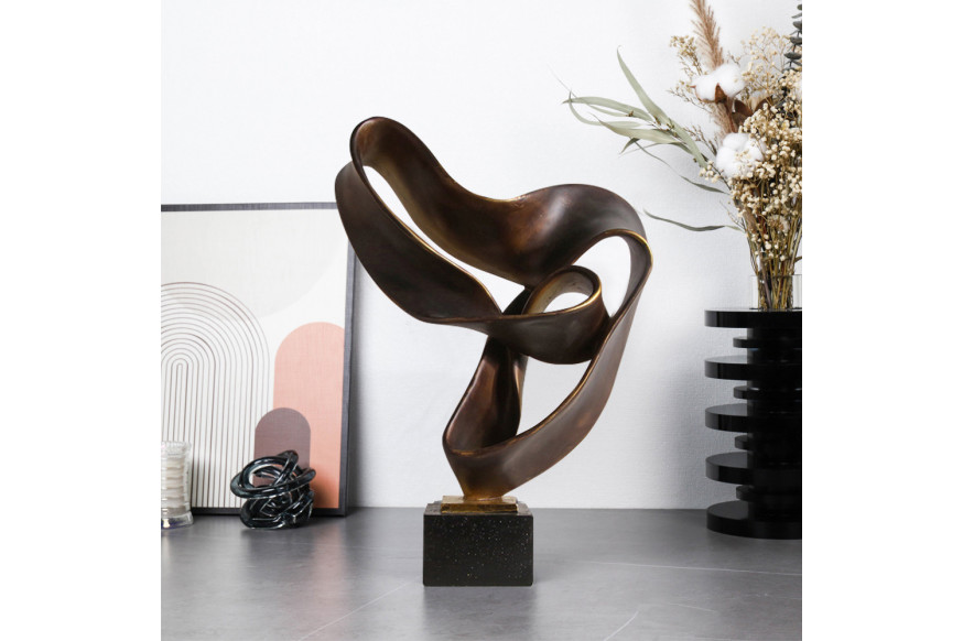 Homary™ Industrial Style Abstract Resin Home Decorative Figurine - Bronze