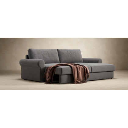 Innovation Living Vilander Sofa Bed With Roll Arms - 281 Avella Pine Green
