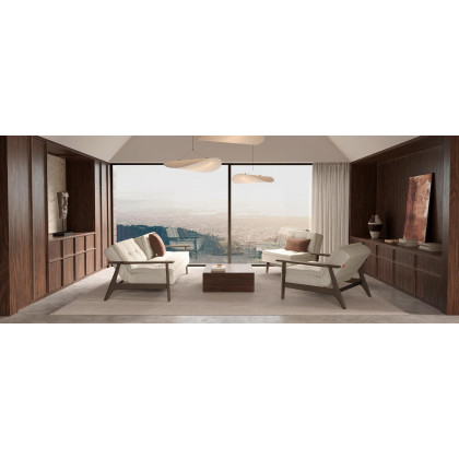 Innovation Living Dublexo Frej Sofa Bed Smoked Oak - 587 Phobos Mocha