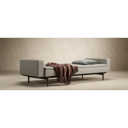 Innovation Living Dublexo Styletto Sofa Bed Dark Wood - 506 Elegance Paprika