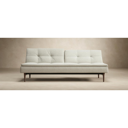 Innovation Living Dublexo Styletto Sofa Bed Dark Wood - 575 Vivus Dusty Olive