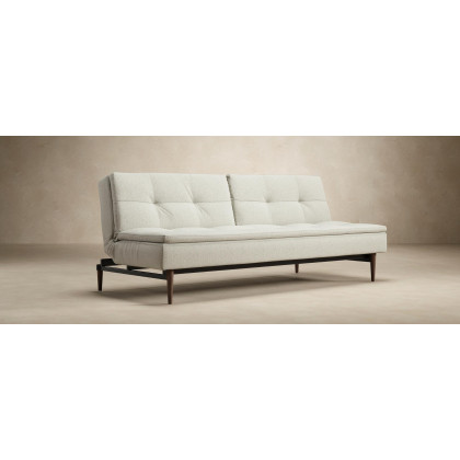 Innovation Living Dublexo Styletto Sofa Bed Dark Wood - 575 Vivus Dusty Olive