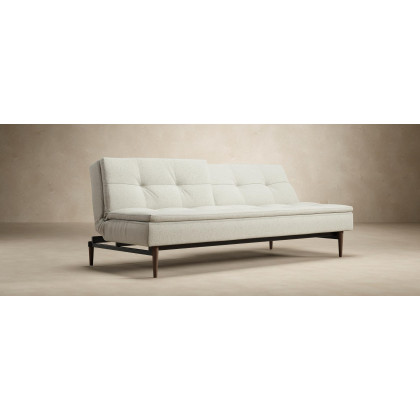 Innovation Living Dublexo Styletto Sofa Bed Dark Wood - 575 Vivus Dusty Olive