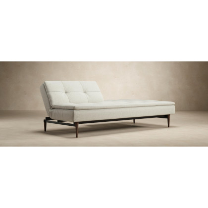 Innovation Living Dublexo Styletto Sofa Bed Dark Wood - 575 Vivus Dusty Olive