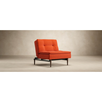 Innovation Living Dublexo Styletto Chair Dark Wood - 538 Melange Light Gray