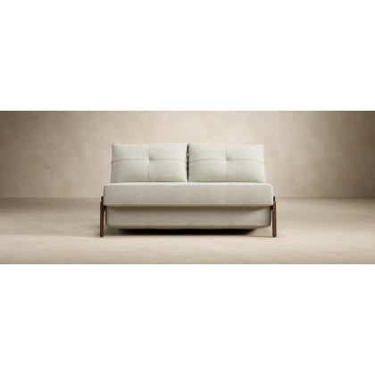Innovation Living Cubed Full Size Sofa Bed with Dark Wood Legs - 585 Argus Brown