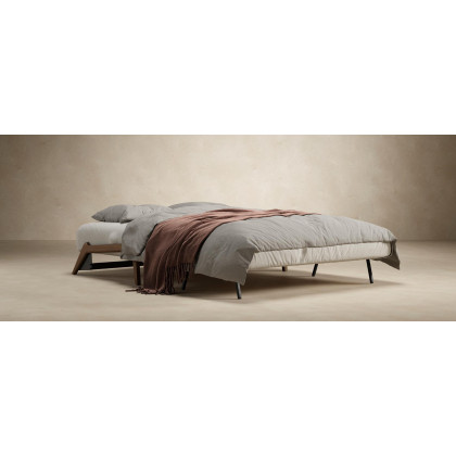 Innovation Living Cubed Full Size Sofa Bed with Dark Wood Legs - 585 Argus Brown