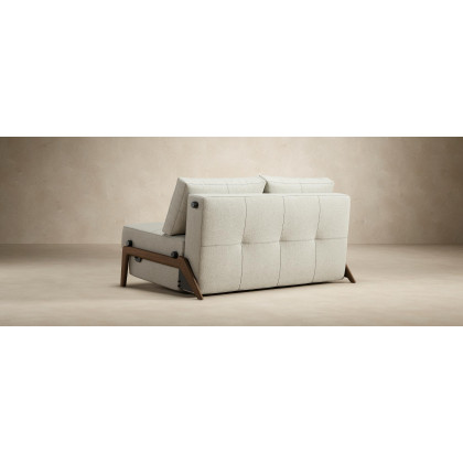 Innovation Living Cubed Full Size Sofa Bed with Dark Wood Legs - 585 Argus Brown