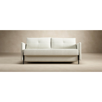 Innovation Living Cubed Queen Size Sofa Bed with Arms - 525 Mixed Dance Light Blue