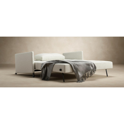 Innovation Living Cubed Queen Size Sofa Bed with Arms - 525 Mixed Dance Light Blue