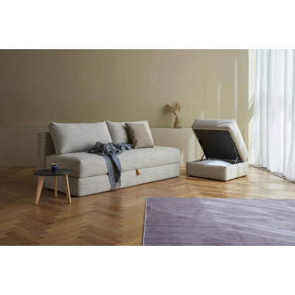 Innovation Living Cornila Ottoman - 528 Mixed Dance Blue