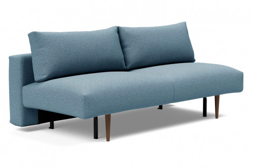 Innovation Living™ Frode Dark Styletto Sofa Bed - 525 Mixed Dance Light Blue