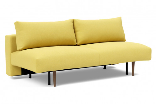 Innovation Living™ Frode Dark Styletto Sofa Bed - 554 Soft Mustard Flower