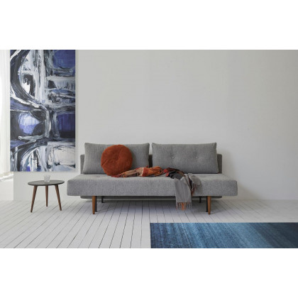 Innovation Living Recast Plus Sofa Bed Dark Styletto - 538 Melange Light Gray