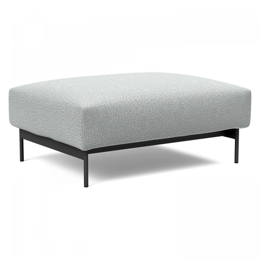 Innovation Living Malloy Ottoman - 538 Melange Light Gray
