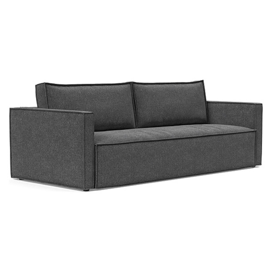 Innovation Living Newilla Sofa Bed with Slim Arms - 350 Taura Deep Grey