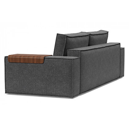 Innovation Living Newilla Sofa Bed with Wide Arms - 350 Taura Deep Grey